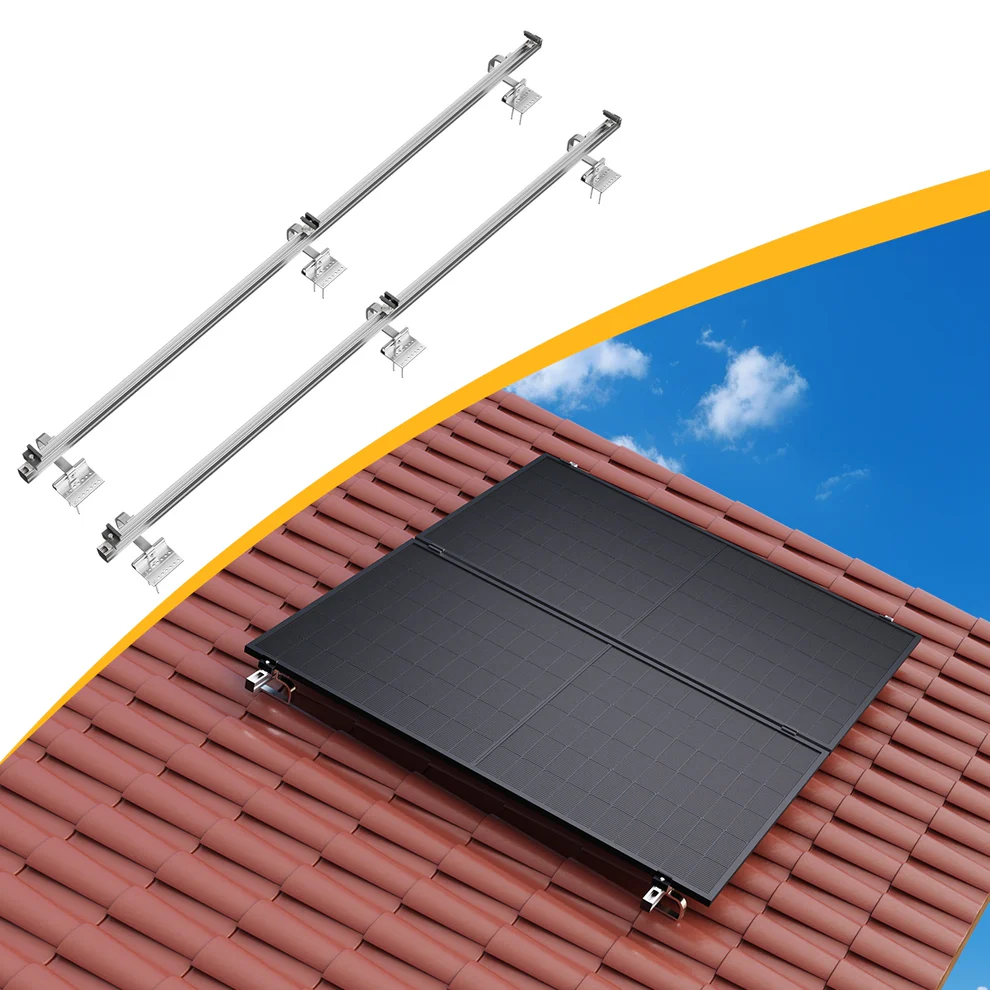 Fischer Solarmodul Halterung für Ziegeldach Montage für 2xModule