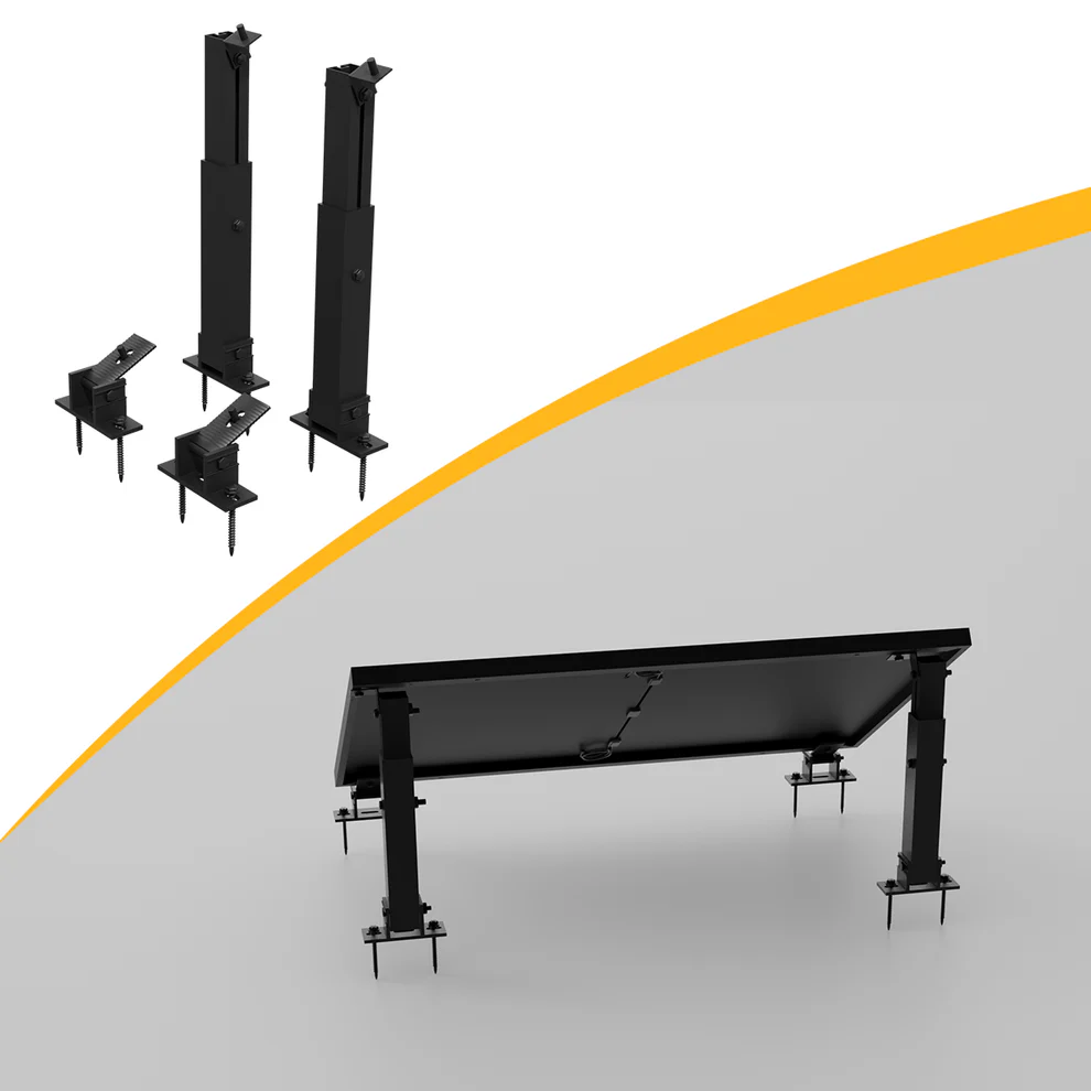 Aufständerung Solarmodul Halterung Balkonkraftwerk für Flachdach
